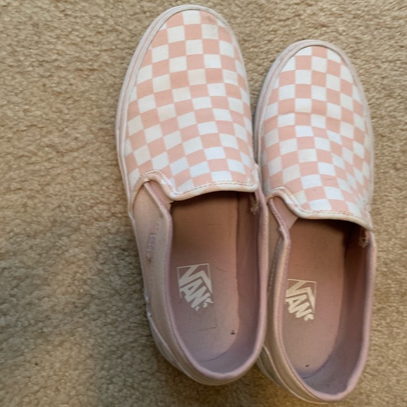 Vans Shoes - Pink checkered vans